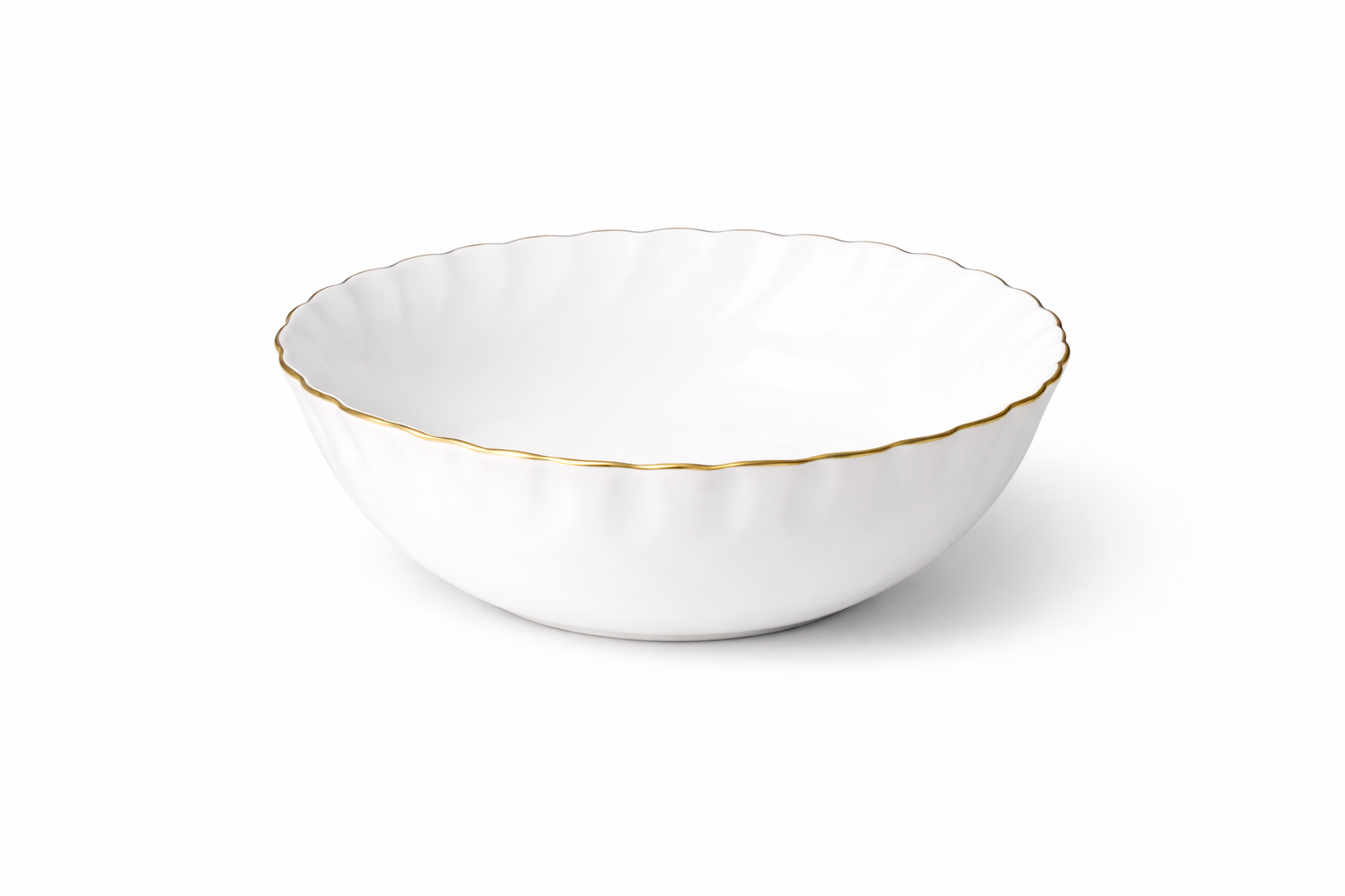 Set serviciu masa Opal 19 piese, 6 persoane, alb cu margine aurie, farfurii model Premium ZLine, elegant, ideal pentru cadou
