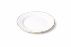 Set serviciu masa Opal 19 piese, 6 persoane, alb cu margine aurie, farfurii model Premium ZLine, elegant, ideal pentru cadou