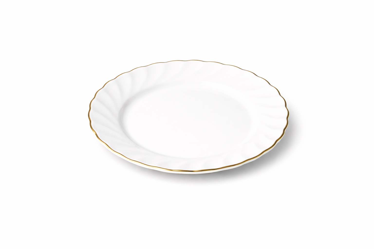 Set serviciu masa Opal 19 piese, 6 persoane, alb cu margine aurie, farfurii model Premium ZLine, elegant, ideal pentru cadou