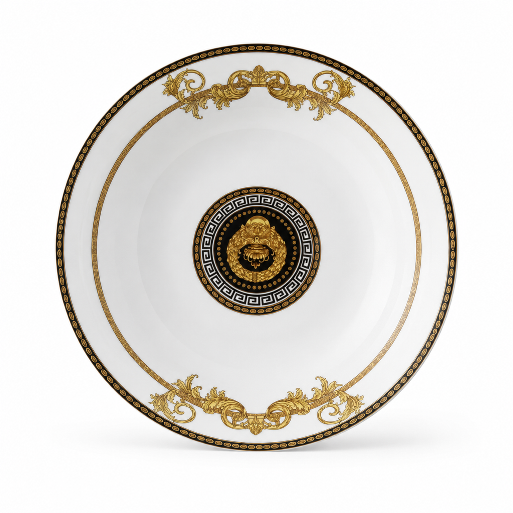 Set farfurii opal 19 piese, serviciu masa 6 persoane, model AFRODITA, design elegant, premium
